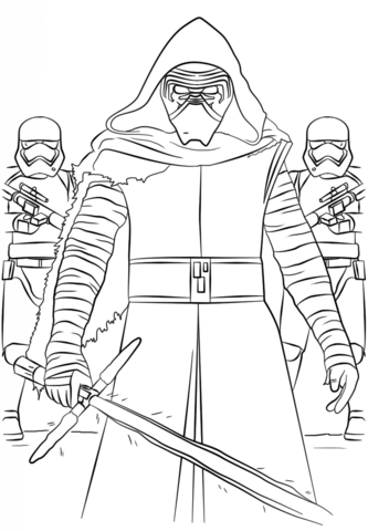 First Order Stormtrooper Coloring Page