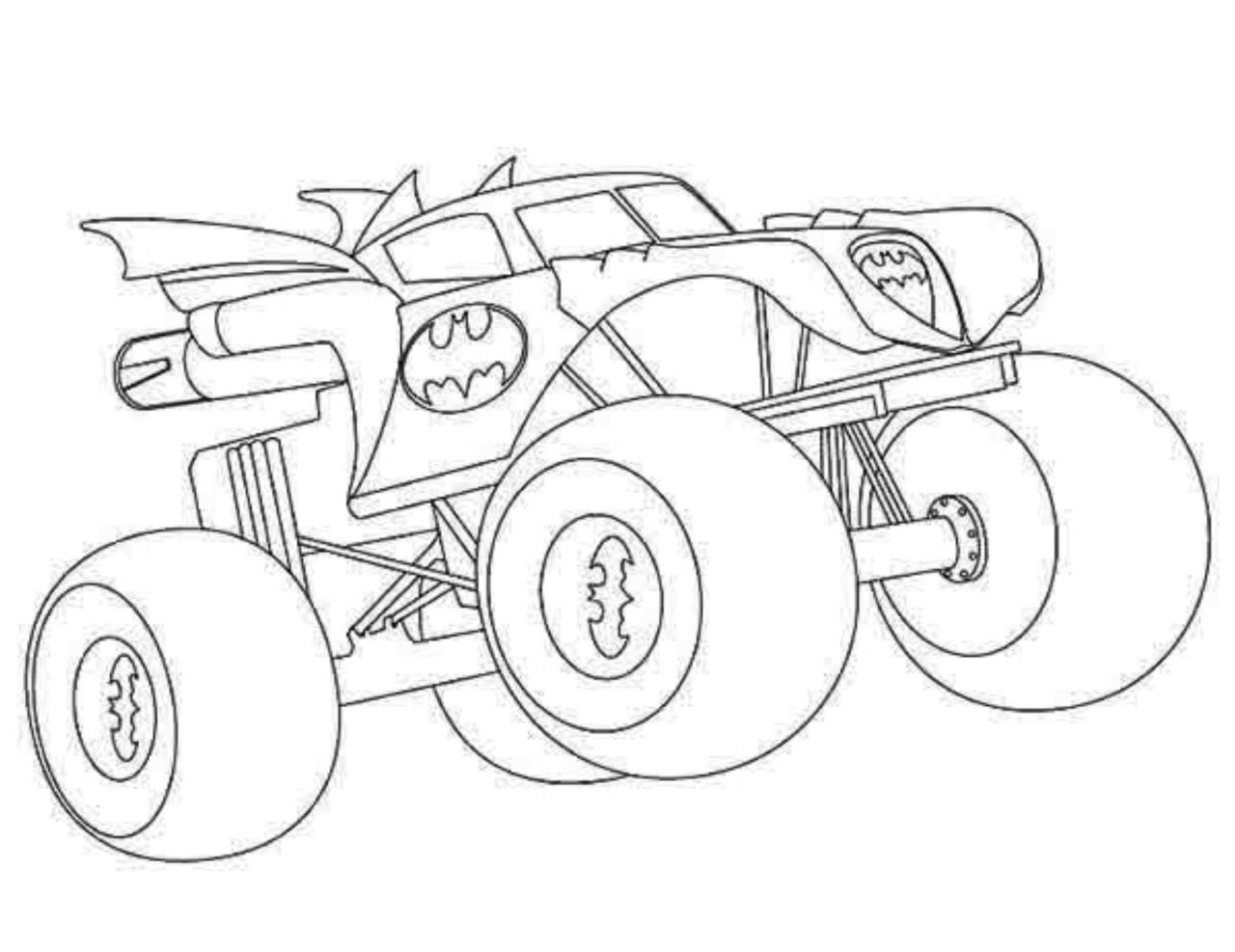 Monster Truck Grave Digger Coloring Pages