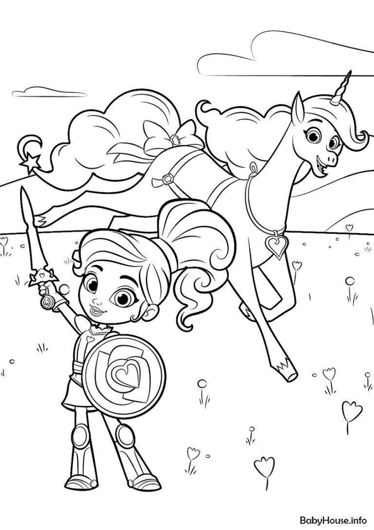 Nella The Princess Knight Printable Coloring Pages