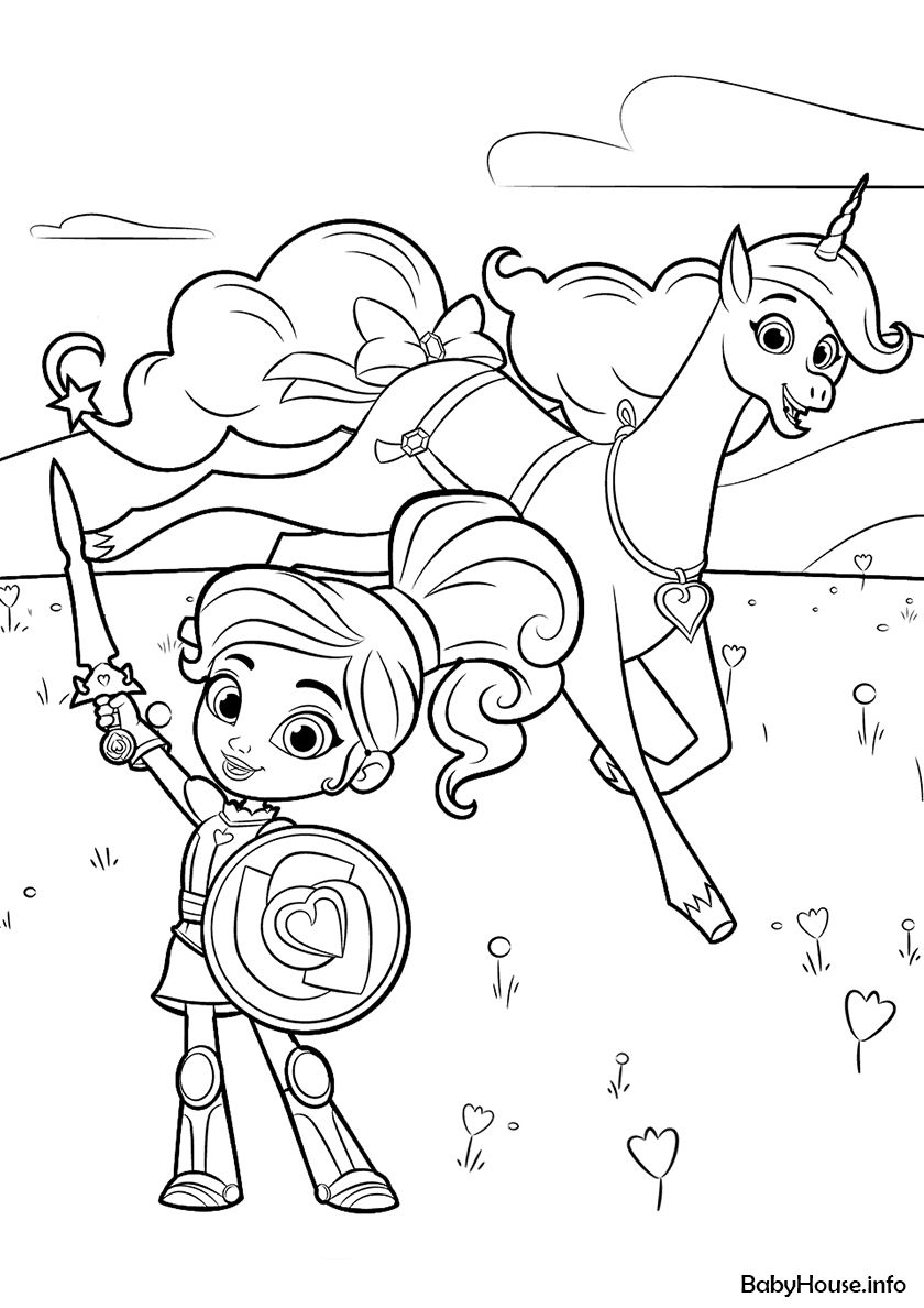 Nella The Princess Knight Printable Coloring Pages