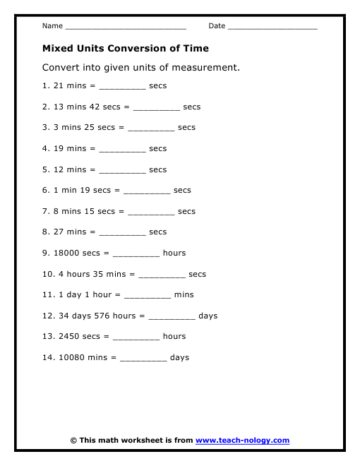 Converting Between Metric Units Worksheet Answer Key Math-aids.com