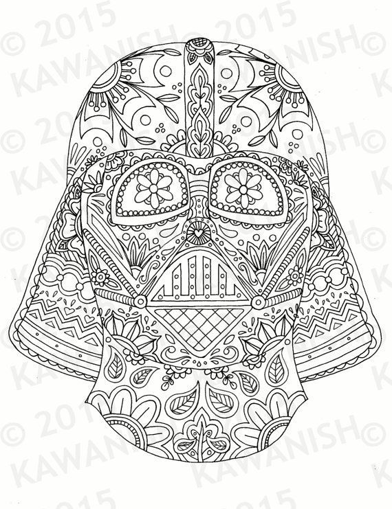 Sugar Skull Stormtrooper Coloring Pages