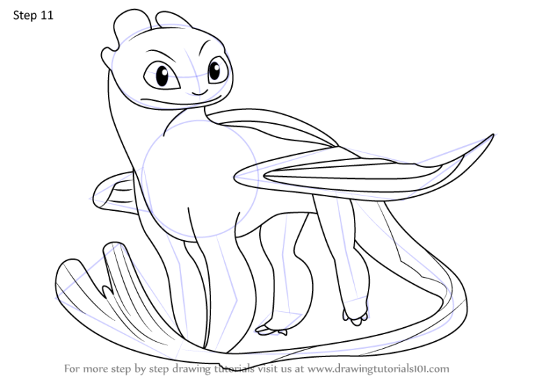 Light Fury Coloring Pages