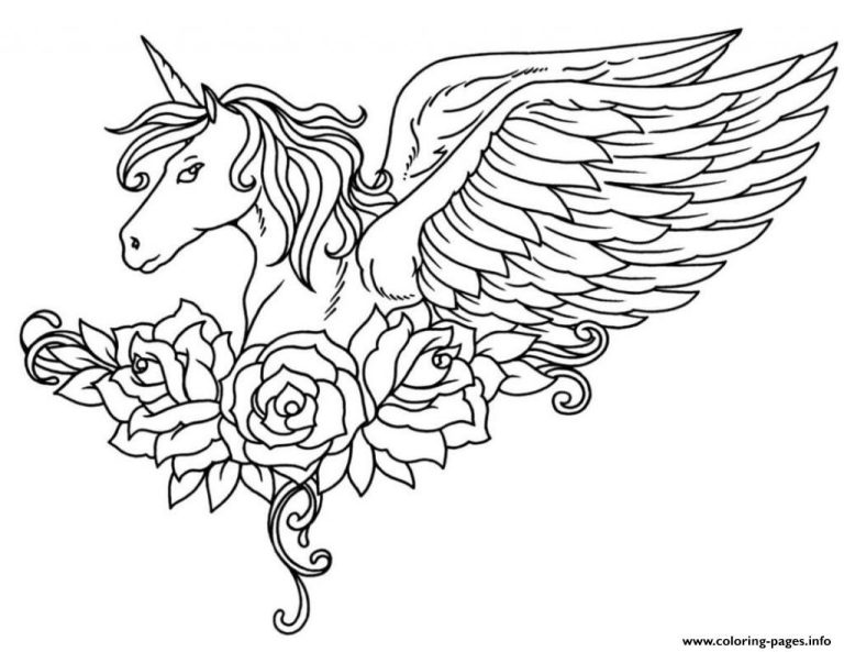Pictures Of Unicorns To Print And Colour