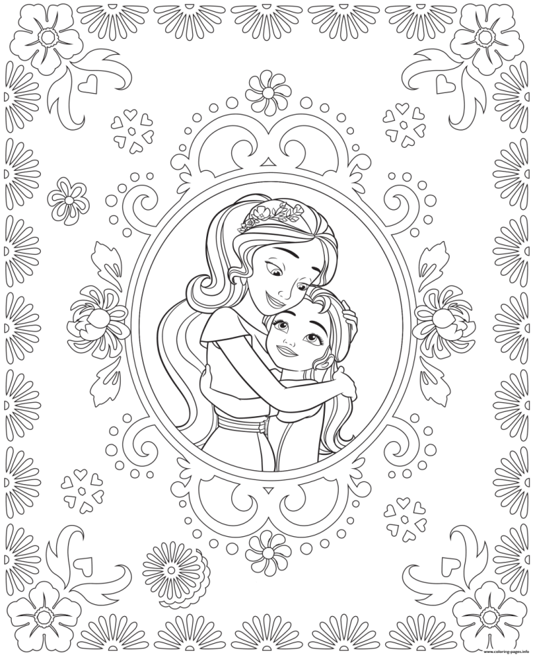 Printable Elena Coloring Pages