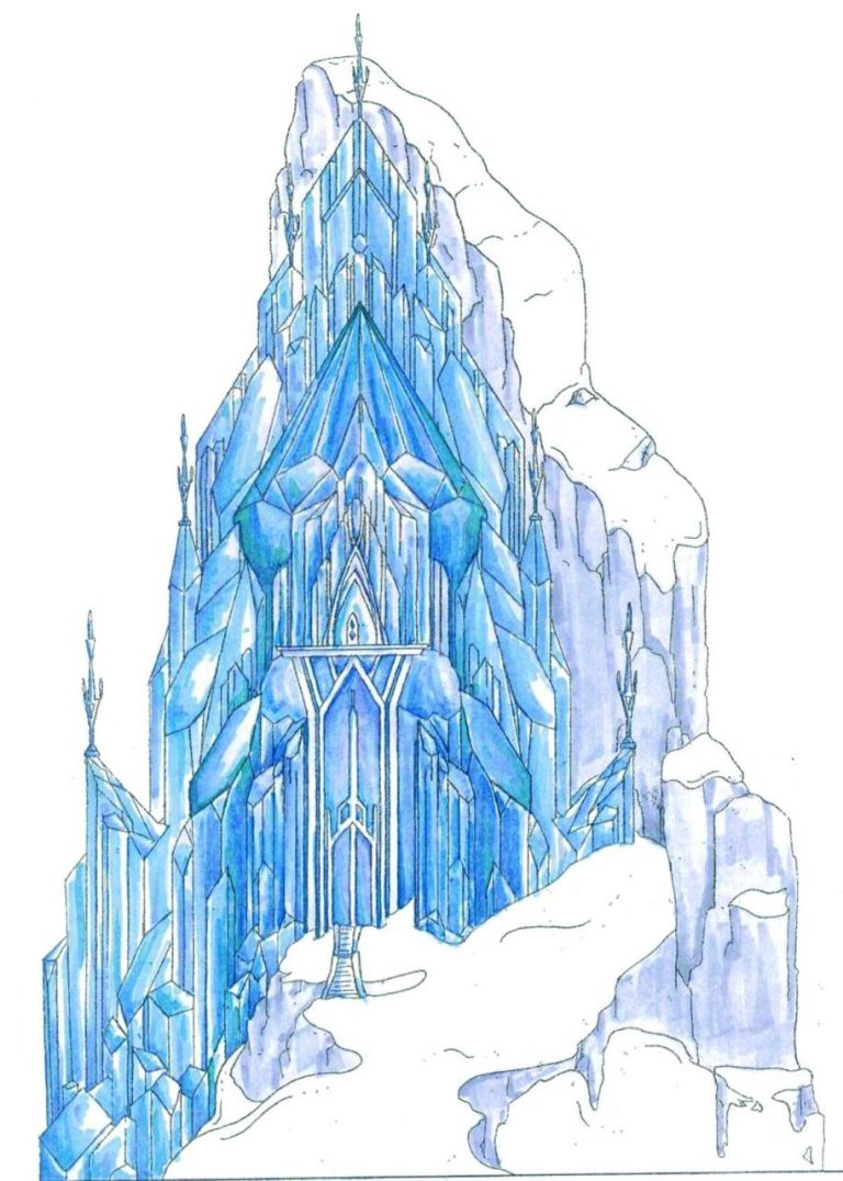 Frozen Coloring Pages Elsa Ice Castle