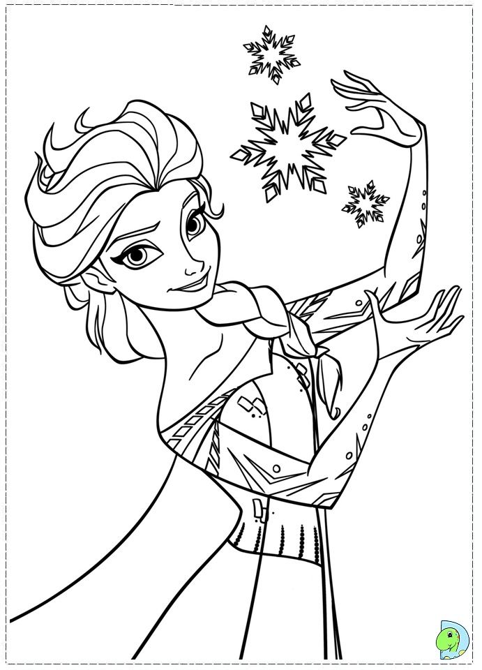 Full Size Frozen Coloring Pages Printable
