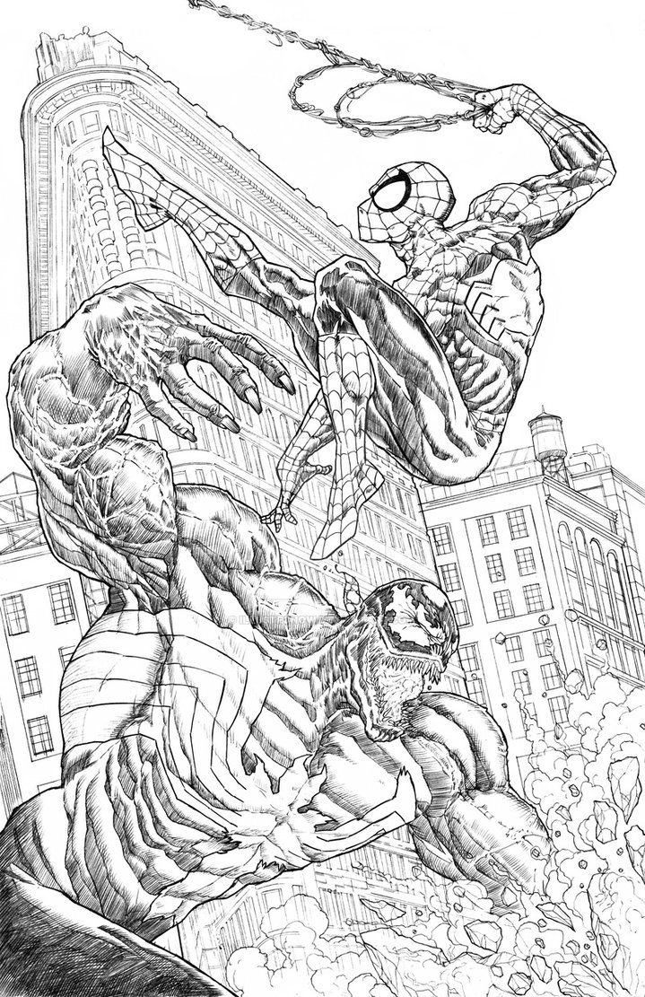 Venom And Carnage Coloring Pages