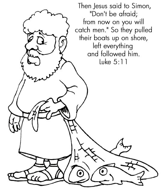 Fishers Of Men Coloring Pages