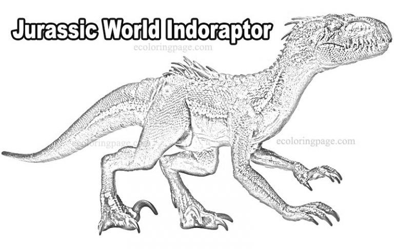 T-rex Jurassic World Fallen Kingdom Coloring Pages