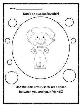 Personal Space Boundaries Worksheet For Kids