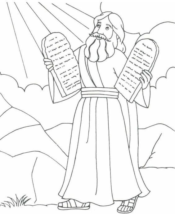 Ten Commandments Coloring Pages For Kids