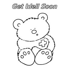 Get Well Colouring Pages