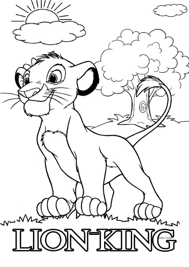 Lion King Colouring Pictures