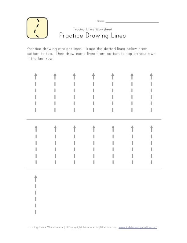 Toddler Tracing Lines Worksheets For 2 Year Olds