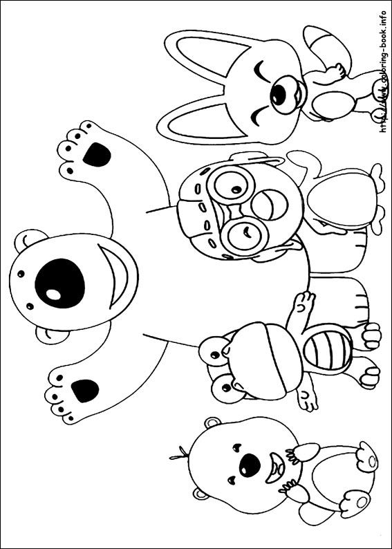 Pororo Friends Pororo Coloring Pages