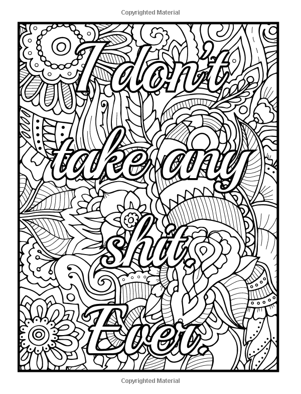 Zendoodle Coloring Books Uplifting Words