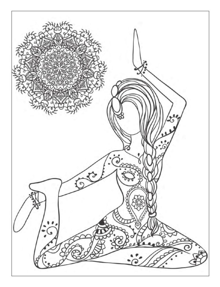 Namaste Yoga Coloring Pages