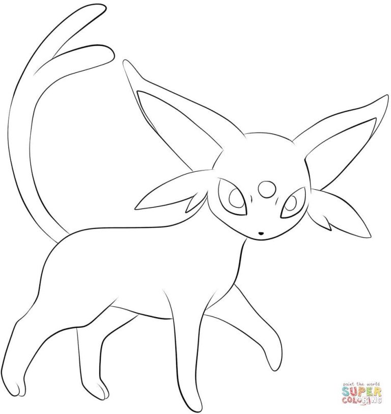 Pokemon Umbreon Coloring Pages