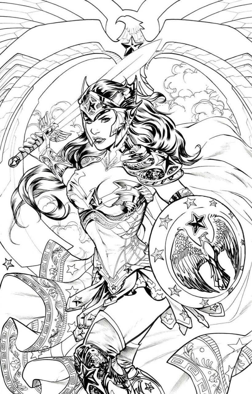 Comic Book Coloring Pages For Adults