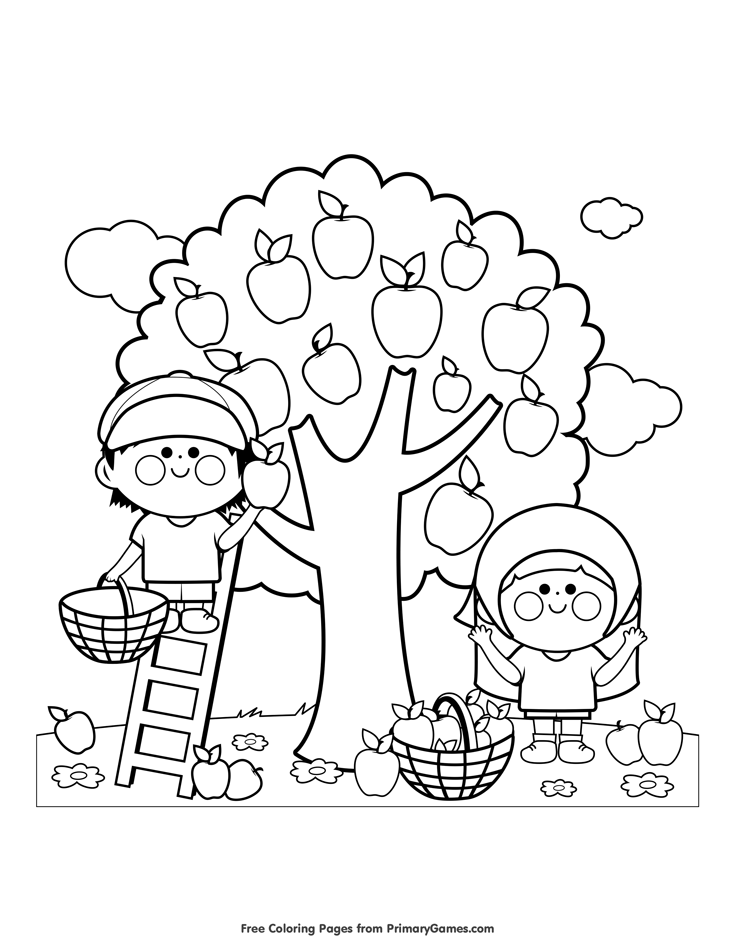 Free Coloring Pages For Toddlers Fall