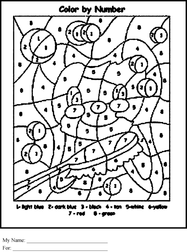 Multiplication Colouring Hidden Pictures Pdf