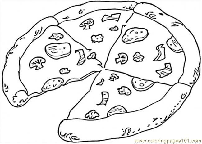 Pizza Coloring Pages For Kids