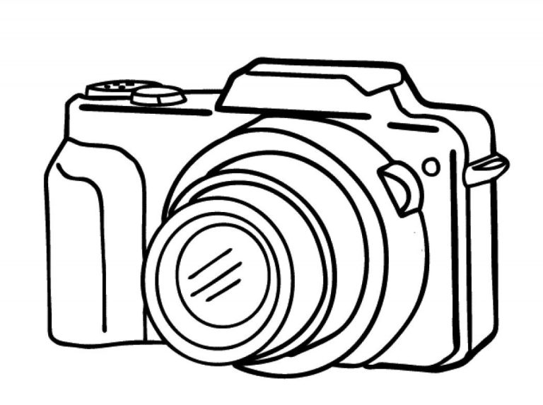 Polaroid Camera Coloring Pages