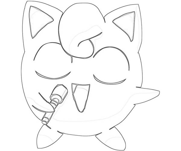 Baby Jigglypuff Coloring Page