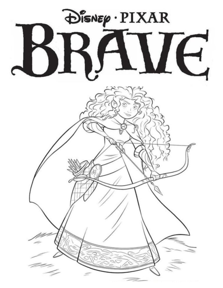 Merida Brave Coloring Pages