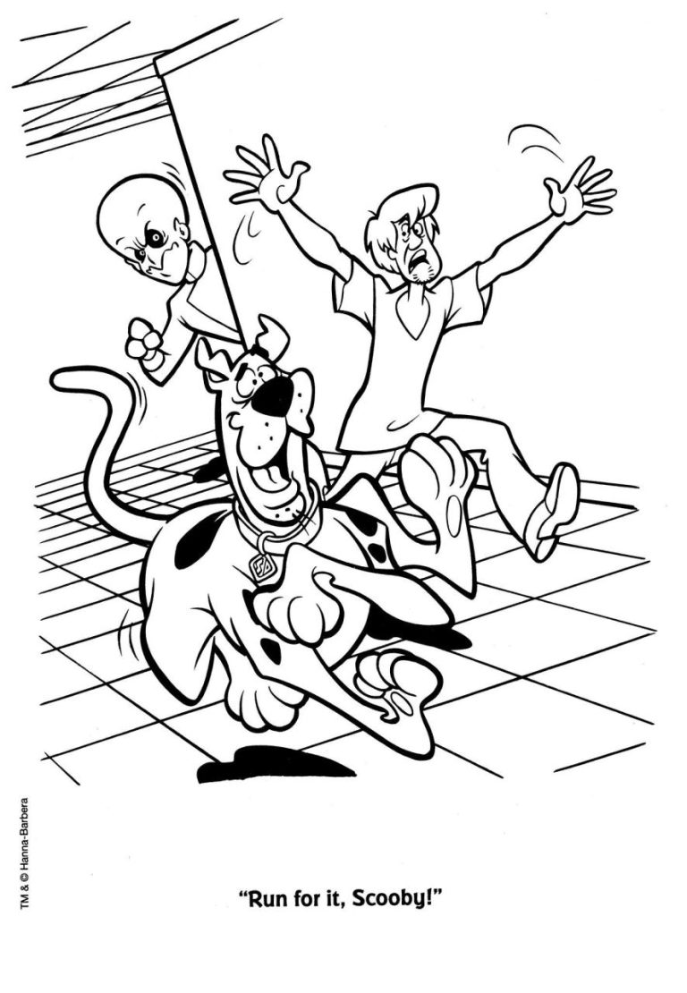 Scooby Doo Coloring Book Pages