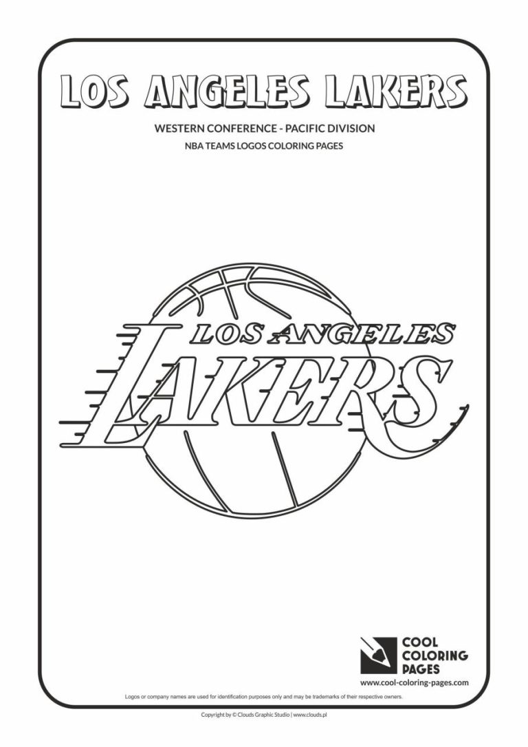 Lebron James Coloring Pages Lakers