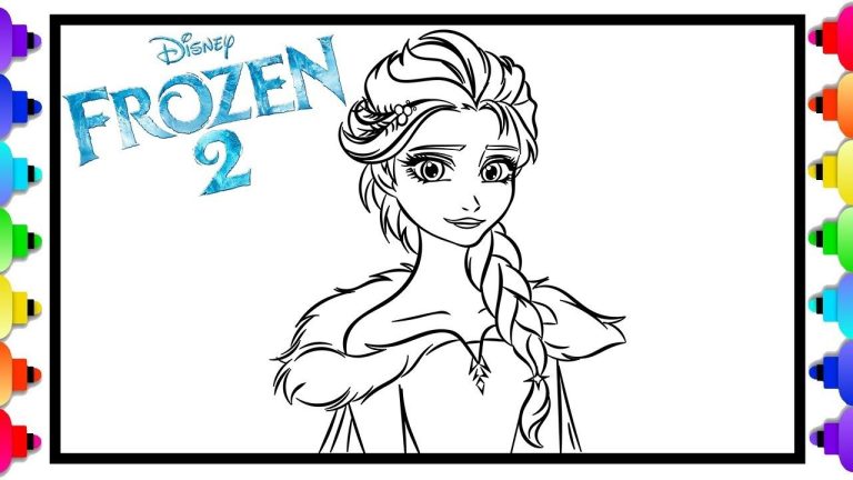Coloring Easy Drawing Coloring Easy Elsa And Anna
