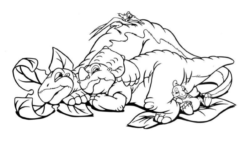 Full Land Before Time Coloring Pages