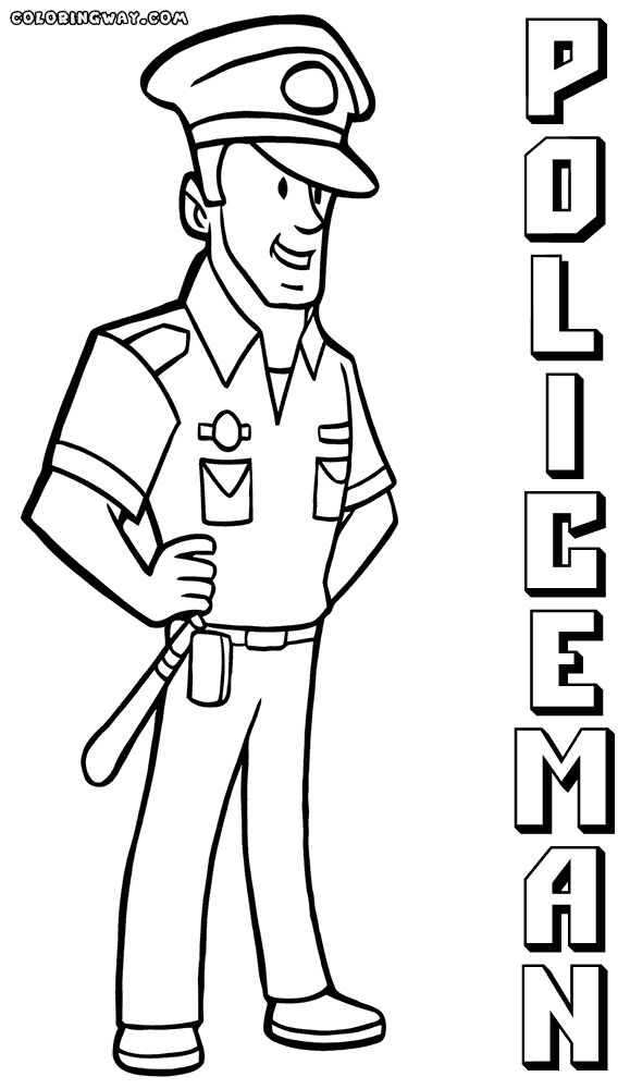 Policeman Coloring Pages Printable
