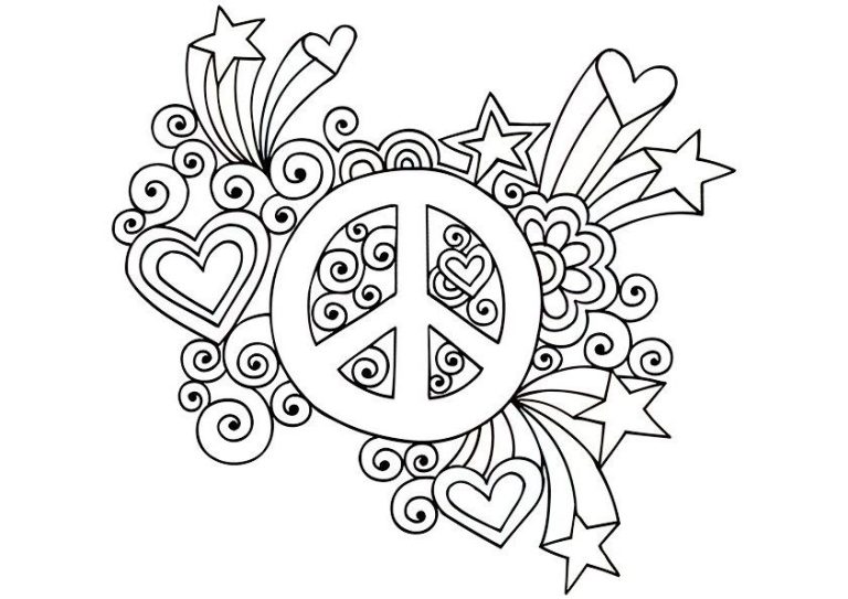 Peace Coloring Pages For Adults