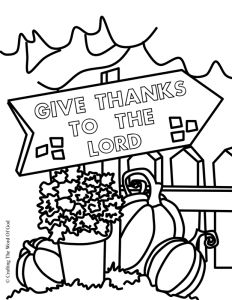 Christian Thanksgiving Coloring Pages Free