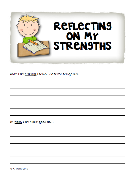 Self Reflection Sheet For Students