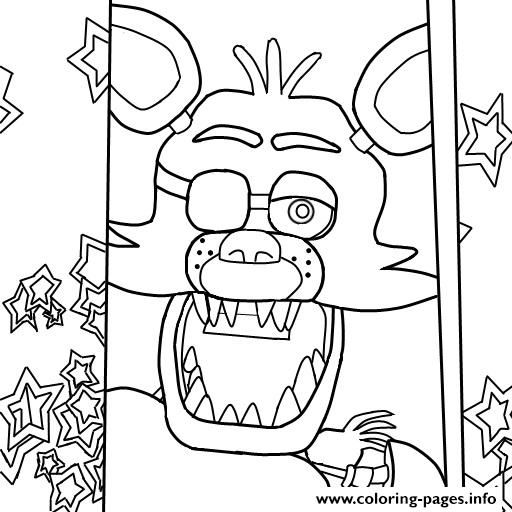 Cute Foxy Coloring Pages