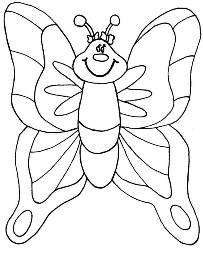 Printable Butterfly Coloring Pages For Preschool