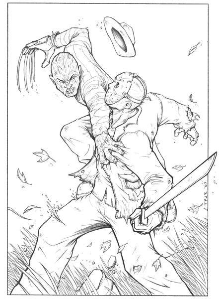 Jason Coloring Pages For Adults