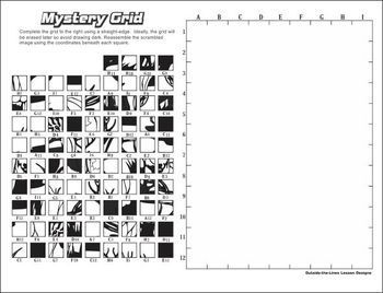 Free Mystery Grid Drawing Worksheets