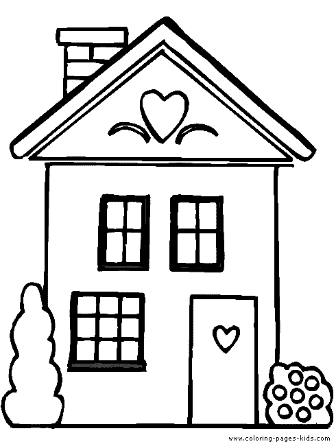 Home Coloring Pages Printable