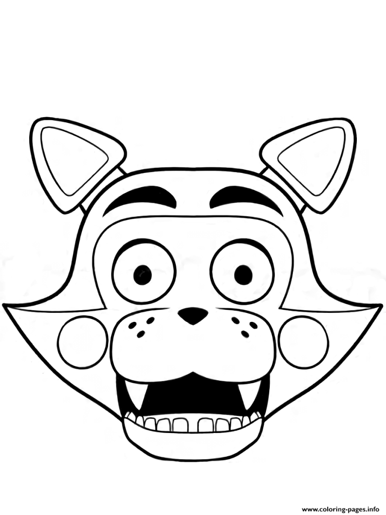 Foxy Coloring Pages Five Nights At Freddy's