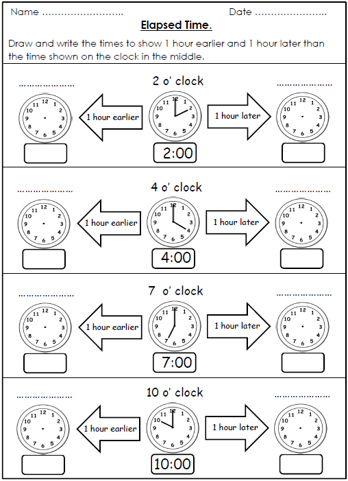 Free Telling Time Worksheets Grade 3