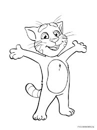 My Talking Tom Coloring Pages
