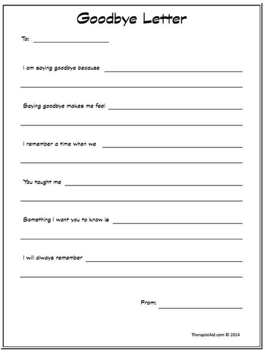 Printable Grief Worksheets For Adults