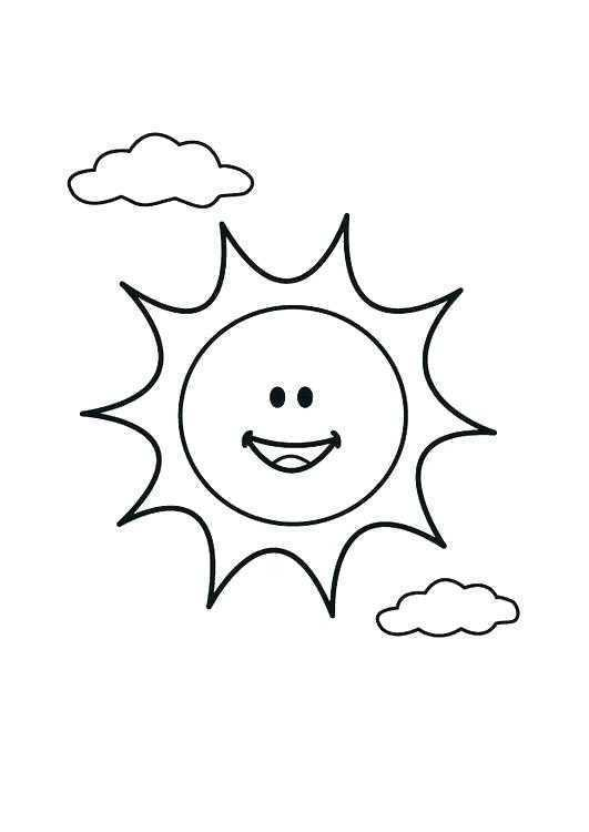 Picture Of Sun For Coloring