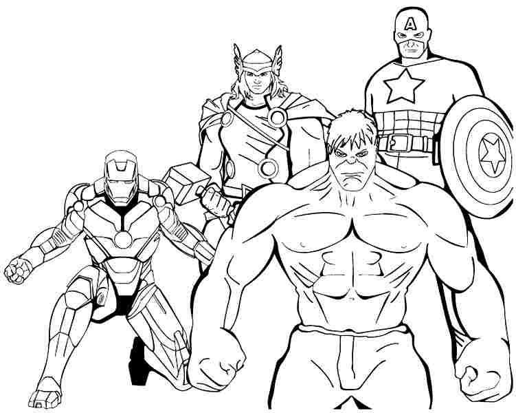 Printable Superhero Coloring Pages For Kids