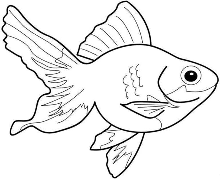 Cut Out Printable Fish Coloring Pages